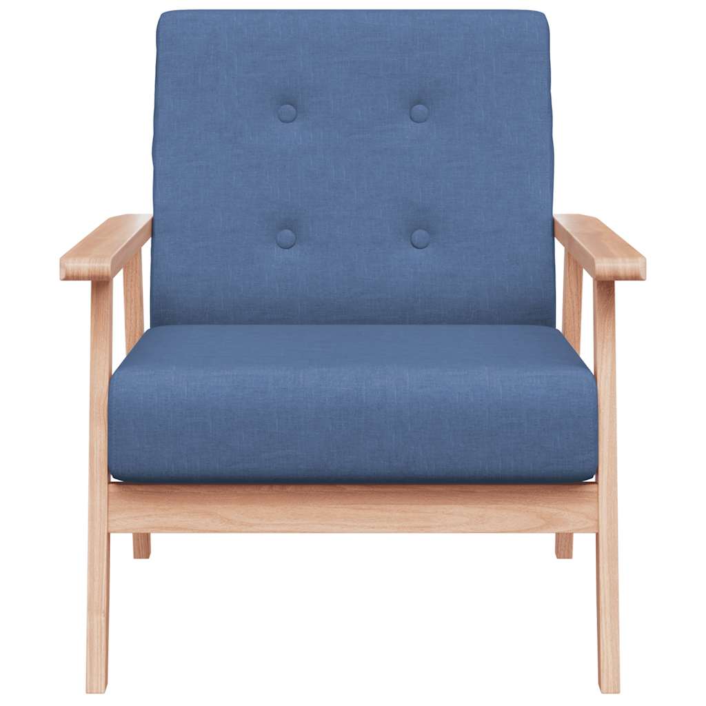 vidaXL Sessel Blau Stoff