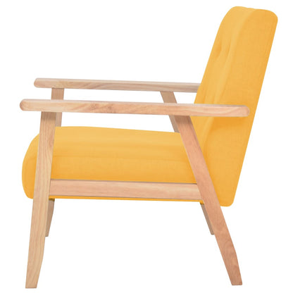 vidaXL Sessel Gelb Stoff