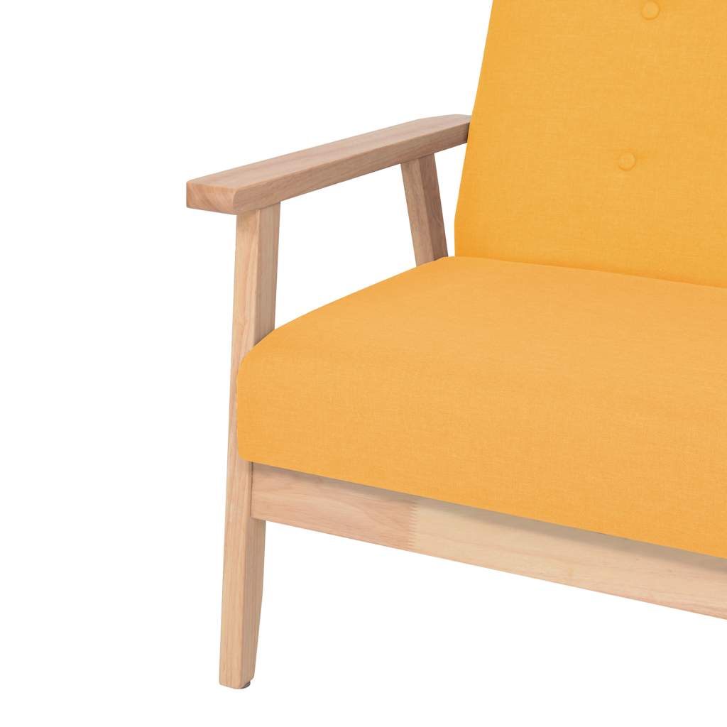 vidaXL Sessel Gelb Stoff