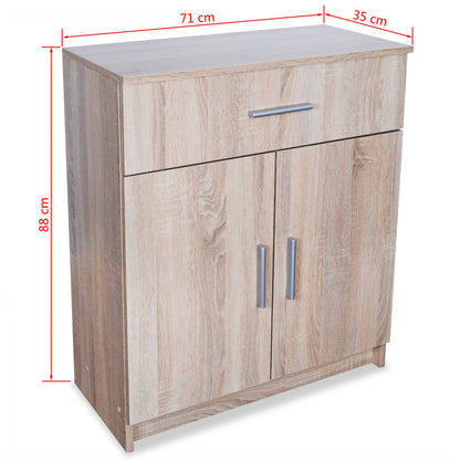 vidaXL Sideboard Holzwerkstoff 71x35x88 cm Eiche-Optik