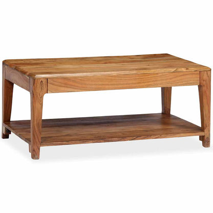 vidaXL Table basse en bois massif 88x50x38 cm