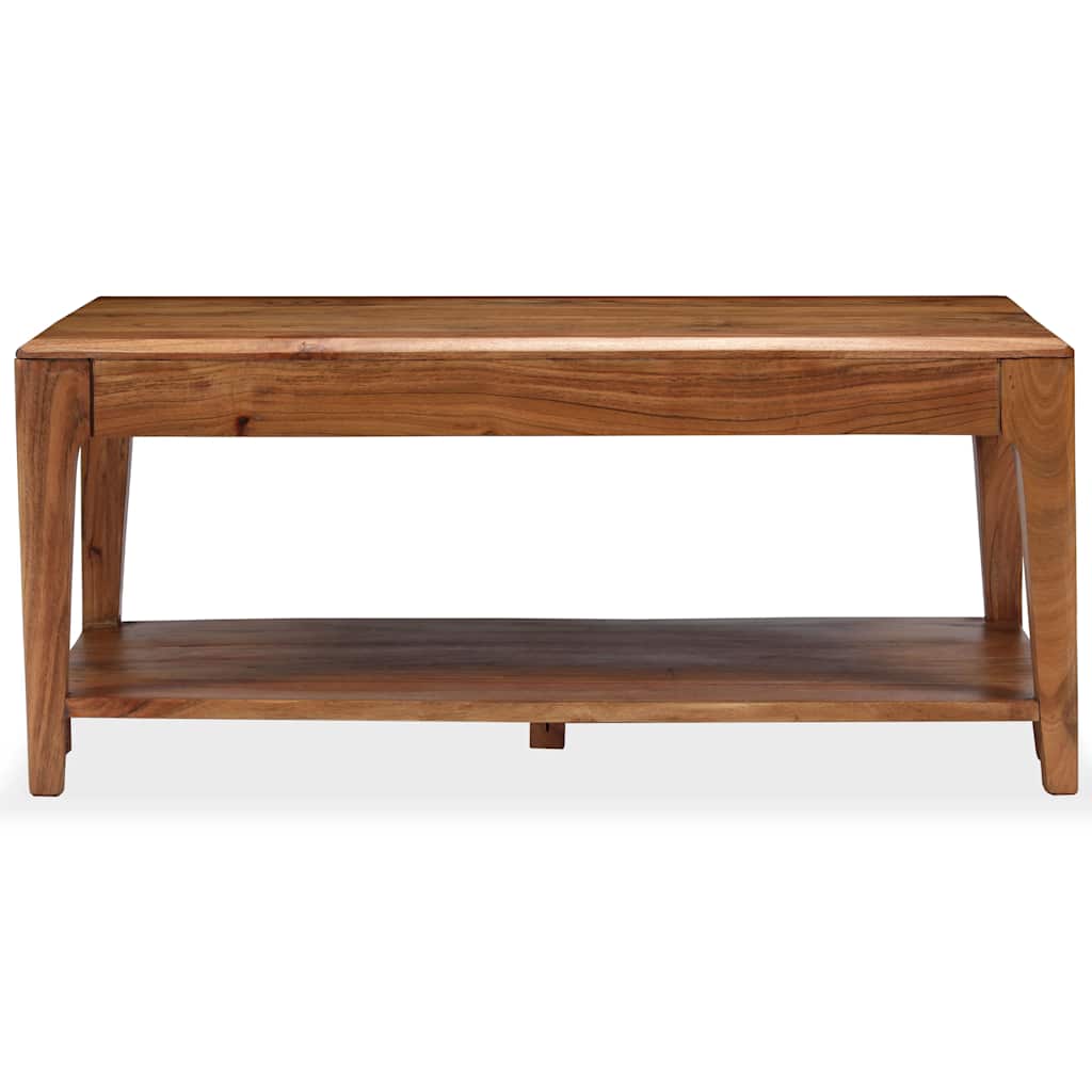 vidaXL Table basse en bois massif 88x50x38 cm