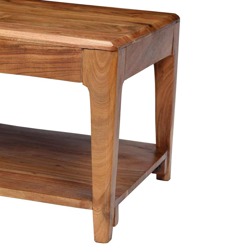 vidaXL Table basse en bois massif 88x50x38 cm