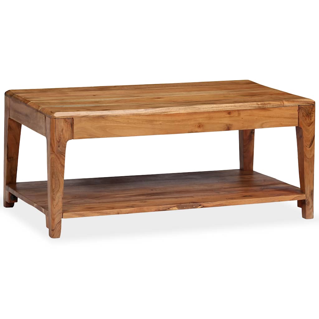 vidaXL Table basse en bois massif 88x50x38 cm