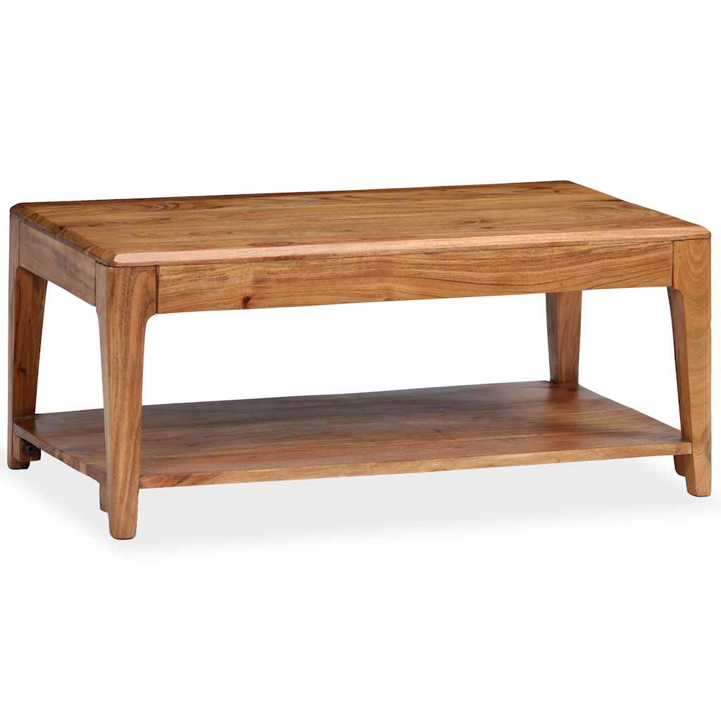 vidaXL Table basse en bois massif 88x50x38 cm