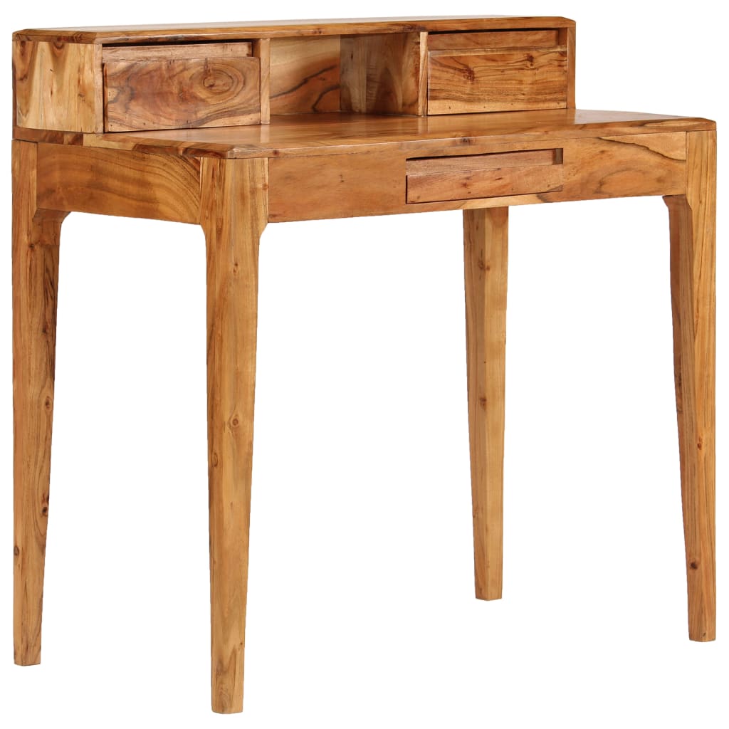 vidaXL Schreibtisch mit Schubladen Massivholz 88 x 50 x 90 cm