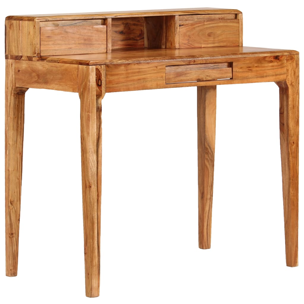 vidaXL Schreibtisch mit Schubladen Massivholz 88 x 50 x 90 cm