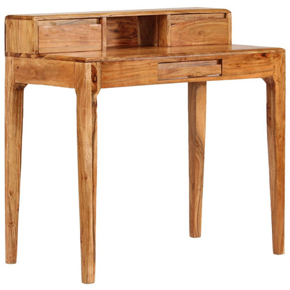 vidaXL Schreibtisch mit Schubladen Massivholz 88 x 50 x 90 cm