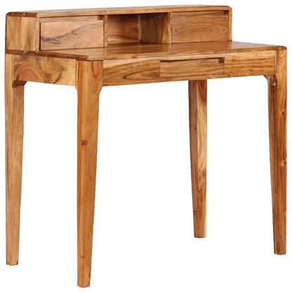 vidaXL Schreibtisch mit Schubladen Massivholz 88 x 50 x 90 cm