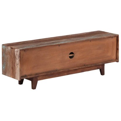 vidaXL Meuble TV Bois d'acacia massif Style vintage 118x30x40 cm