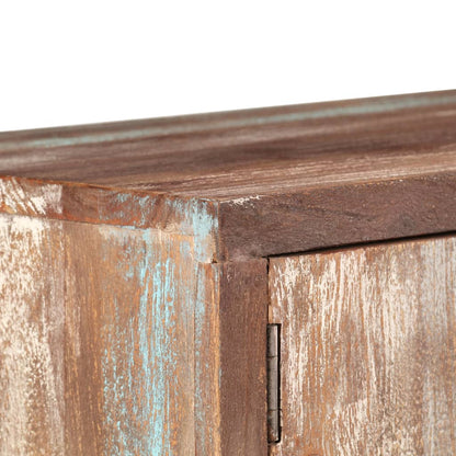 vidaXL Meuble TV Bois d'acacia massif Style vintage 118x30x40 cm
