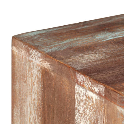 vidaXL Meuble TV Bois d'acacia massif Style vintage 118x30x40 cm
