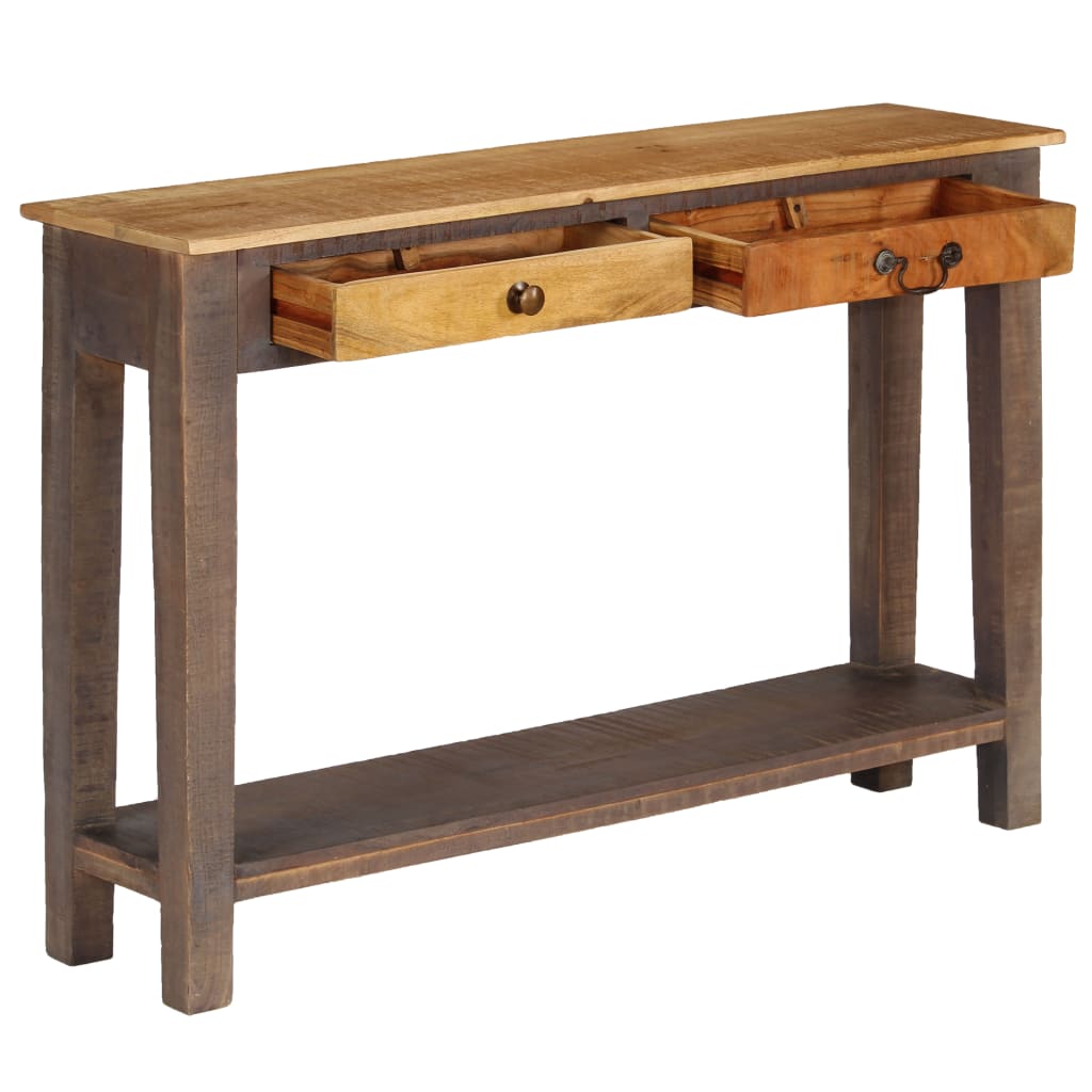 vidaXL Konsolentisch Massivholz Vintage 118 x 30 x 80 cm