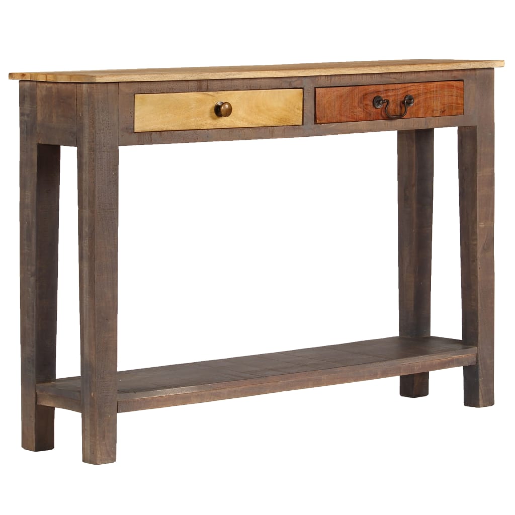 vidaXL Konsolentisch Massivholz Vintage 118 x 30 x 80 cm