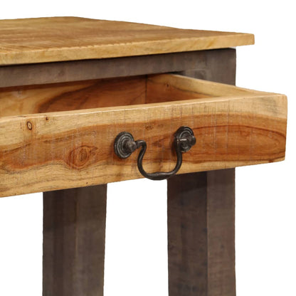 vidaXL Konsolentisch Massivholz Vintage 118 x 30 x 80 cm