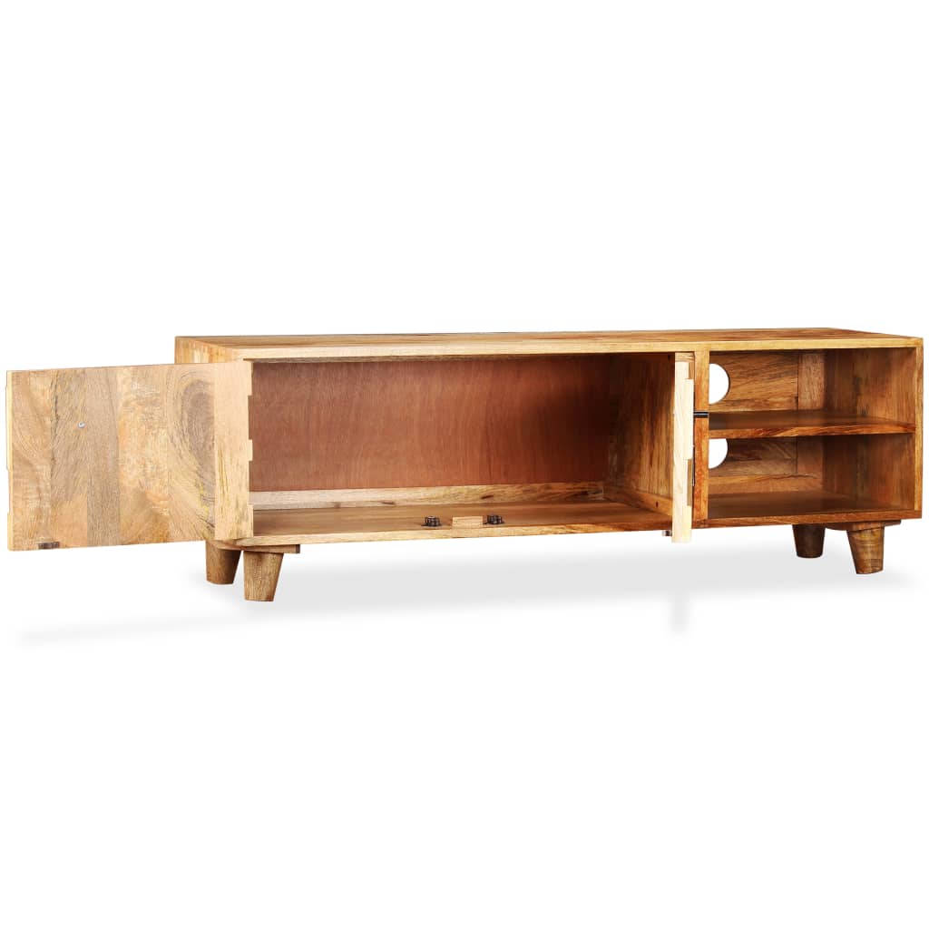 vidaXL Meuble TV en bois de manguier massif 118x35x40 cm
