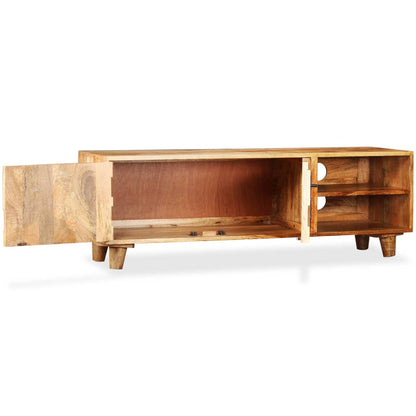 vidaXL Meuble TV en bois de manguier massif 118x35x40 cm