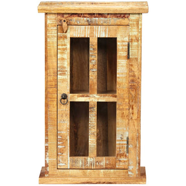 vidaXL Wandschrank Altholz Massiv 44x21x72 cm