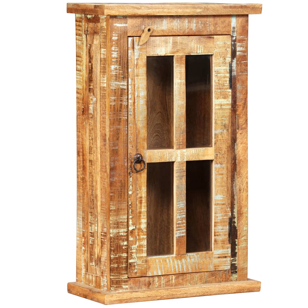 vidaXL Wandschrank Altholz Massiv 44x21x72 cm
