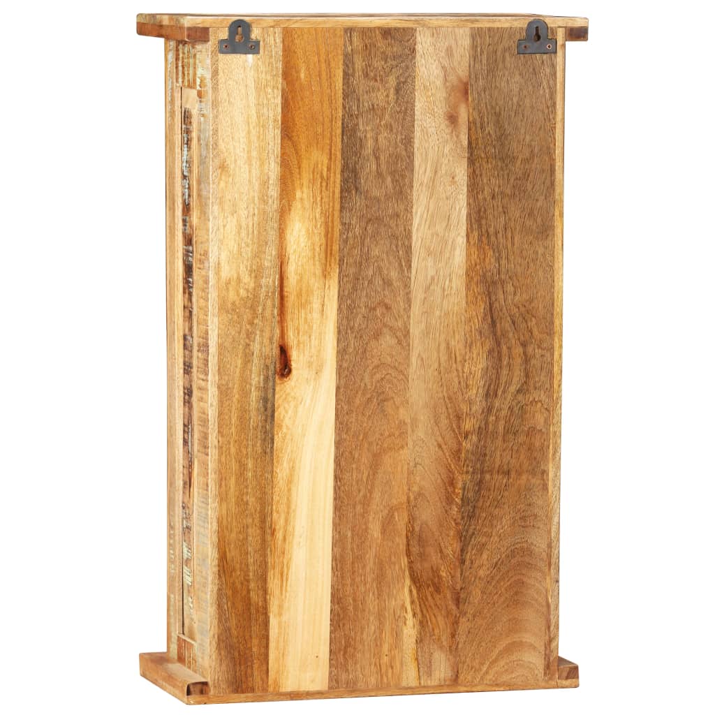 vidaXL Wandschrank Altholz Massiv 44x21x72 cm