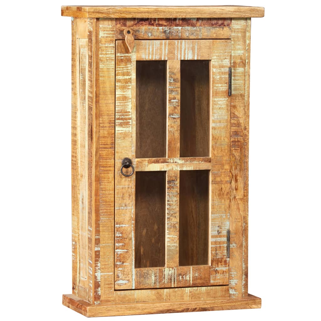 vidaXL Wandschrank Altholz Massiv 44x21x72 cm