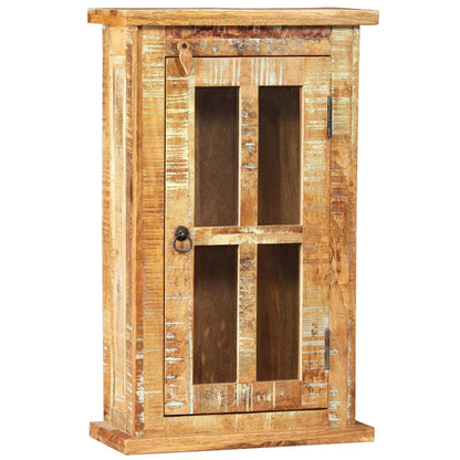 vidaXL Wandschrank Altholz Massiv 44x21x72 cm