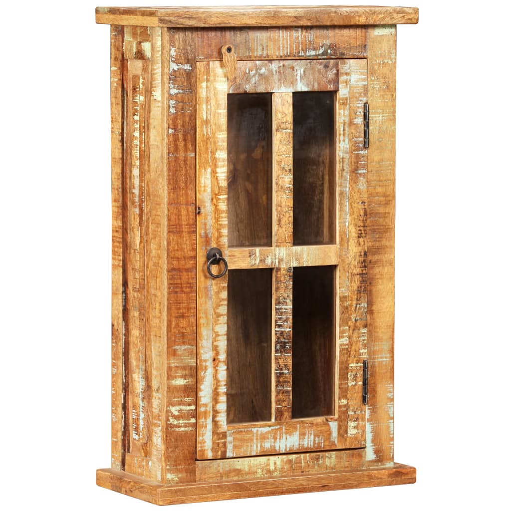 vidaXL Wandschrank Altholz Massiv 44x21x72 cm