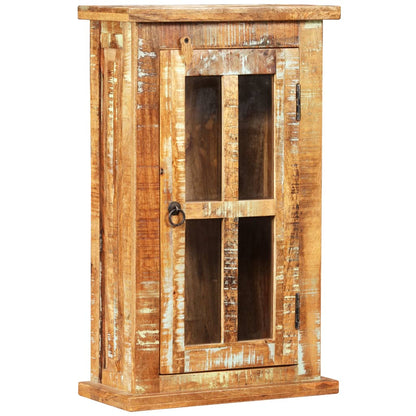vidaXL Wandschrank Altholz Massiv 44x21x72 cm