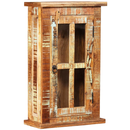vidaXL Wandschrank Altholz Massiv 44x21x72 cm