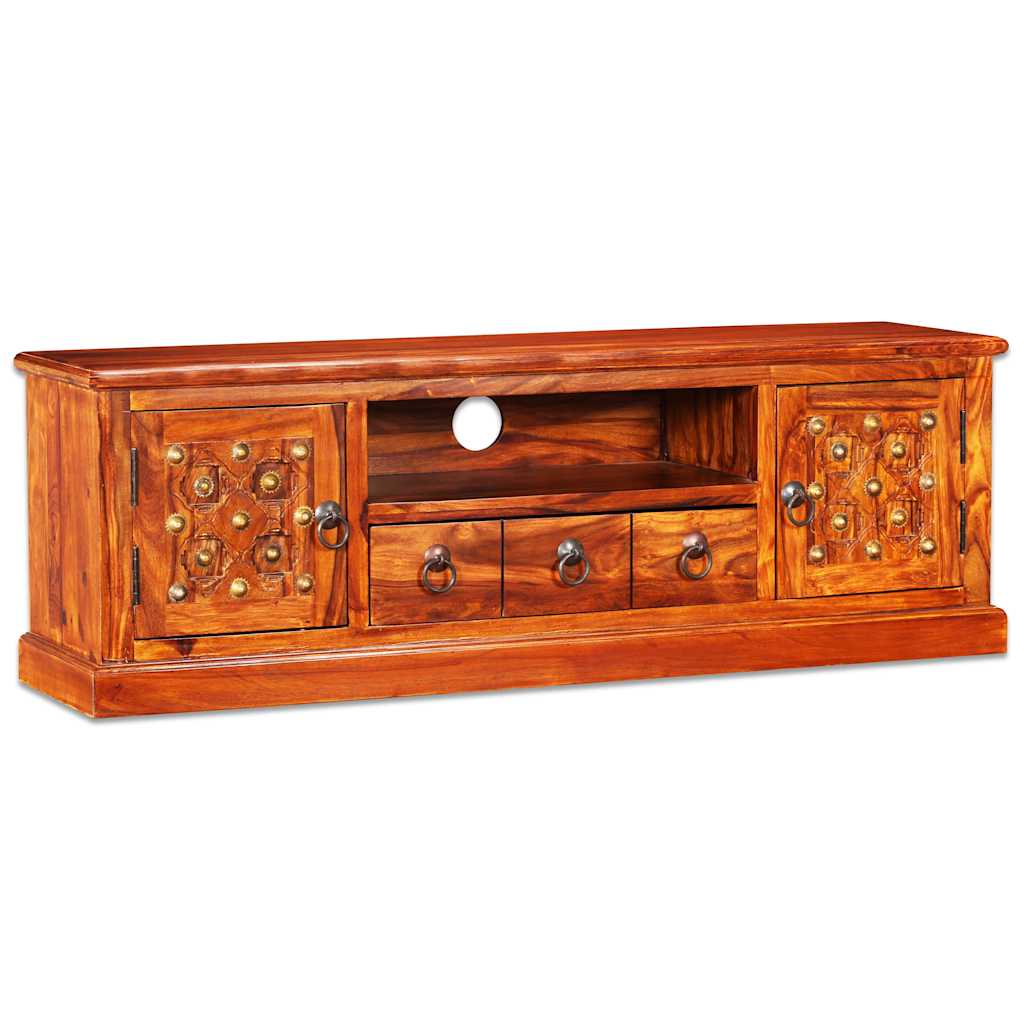 vidaXL Meuble TV en bois d'acacia massif 120x30x40 cm