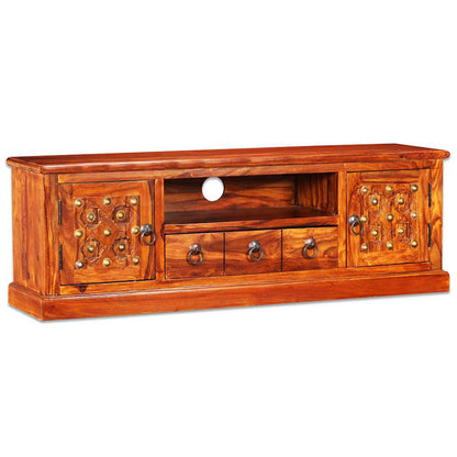 vidaXL Meuble TV en bois d'acacia massif 120x30x40 cm