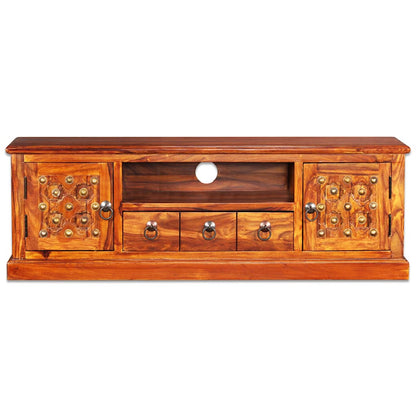 vidaXL Meuble TV en bois d'acacia massif 120x30x40 cm