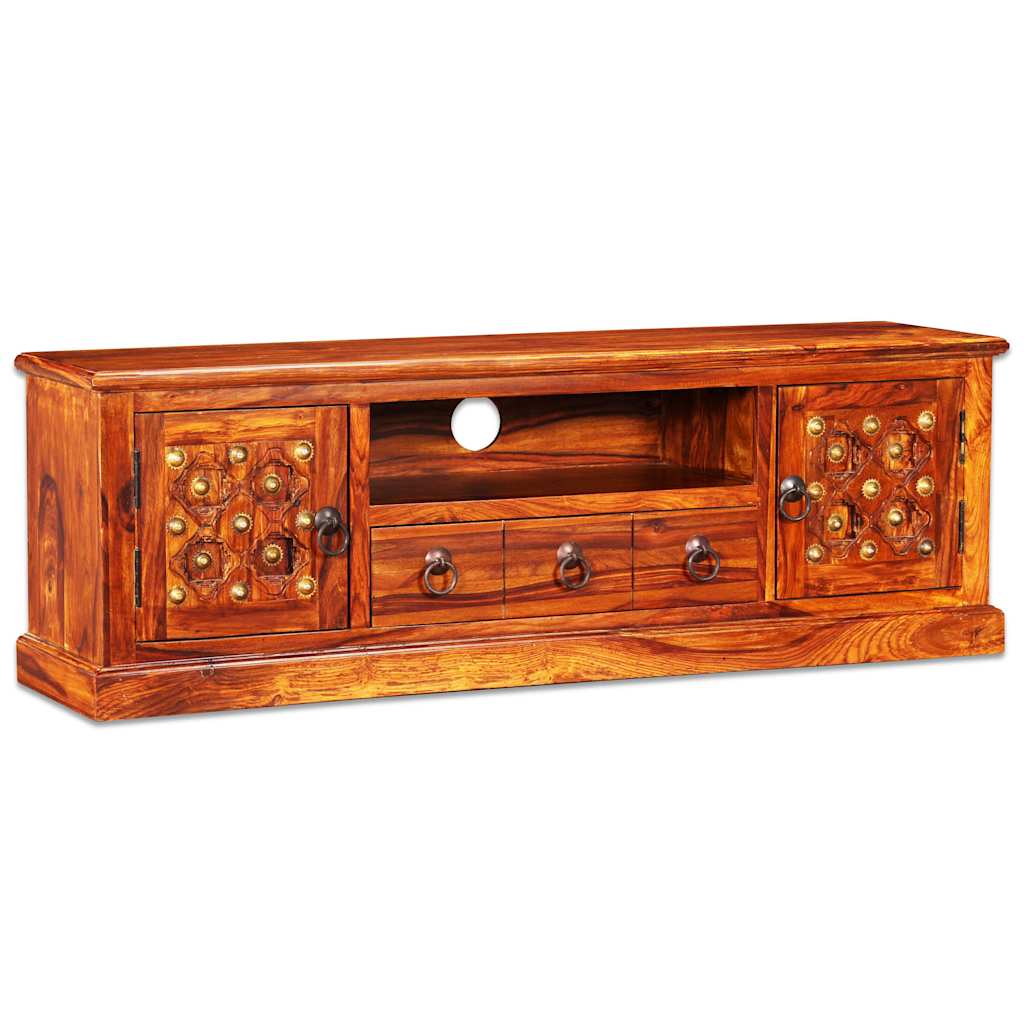 vidaXL Meuble TV en bois d'acacia massif 120x30x40 cm