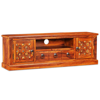 vidaXL Meuble TV en bois d'acacia massif 120x30x40 cm