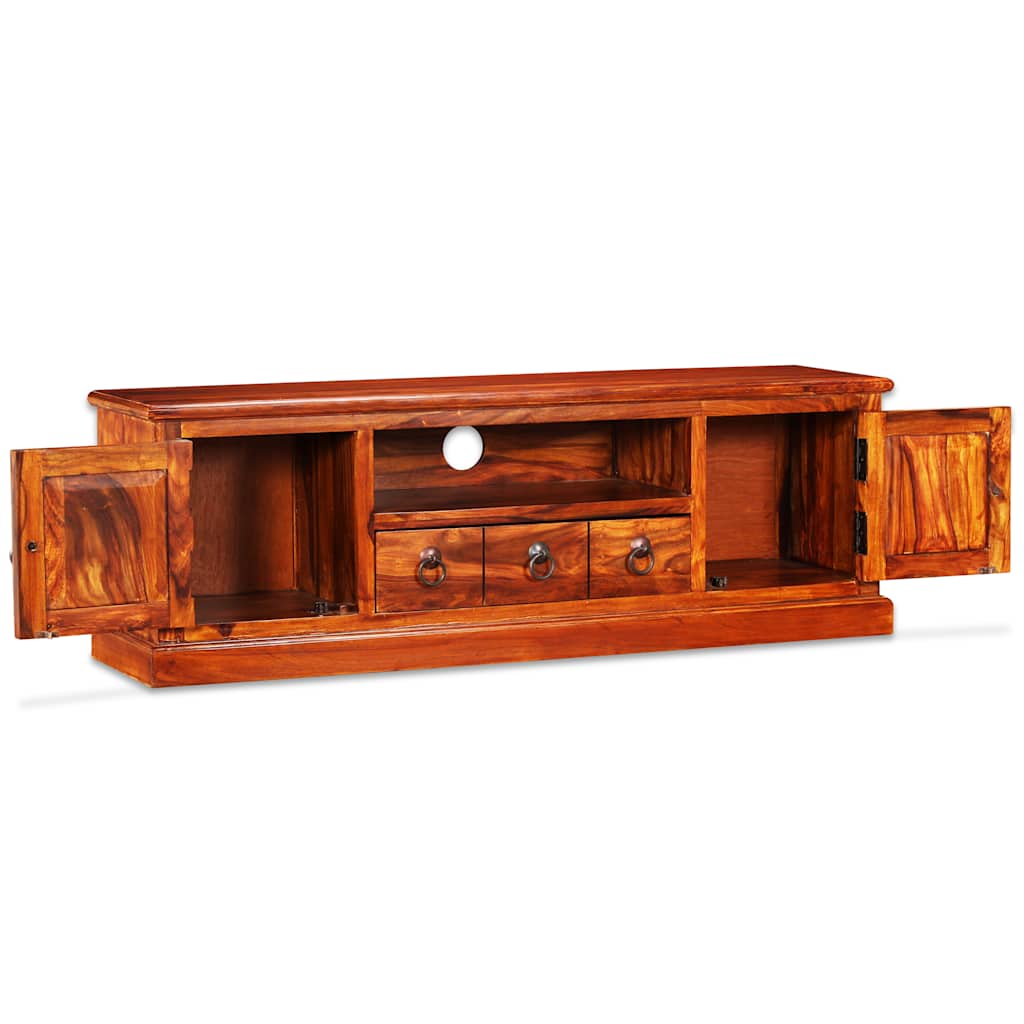 vidaXL Meuble TV en bois d'acacia massif 120x30x40 cm