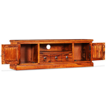 vidaXL Meuble TV en bois d'acacia massif 120x30x40 cm