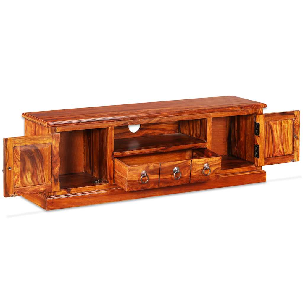 vidaXL Meuble TV en bois d'acacia massif 120x30x40 cm