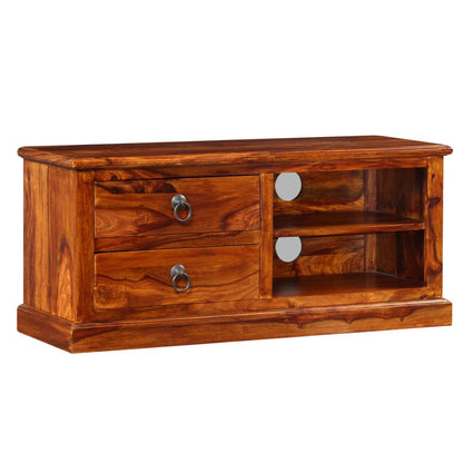 vidaXL Meuble TV Bois d'acacia massif 90x30x40 cm