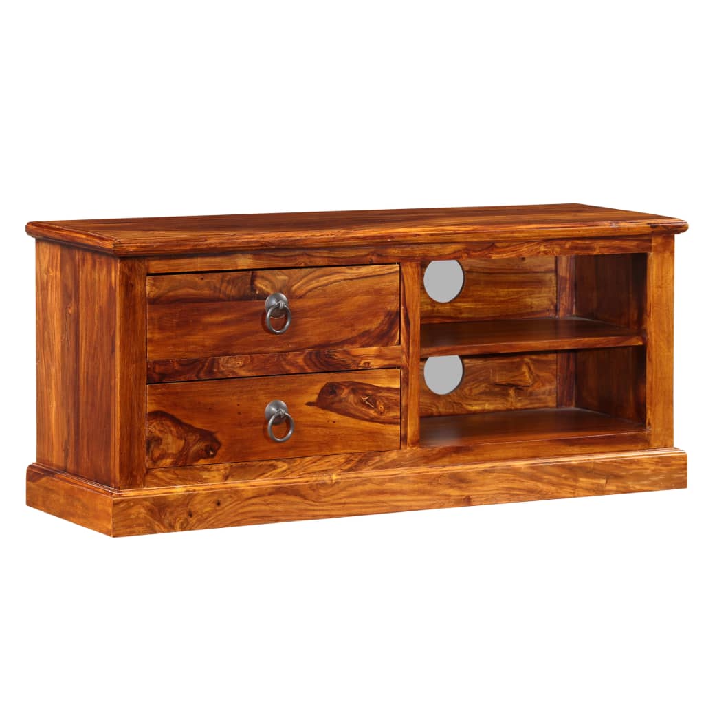 vidaXL Meuble TV Bois d'acacia massif 90x30x40 cm