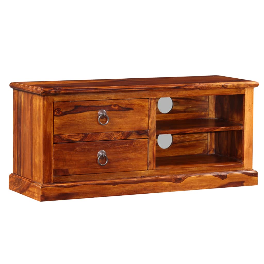 vidaXL Meuble TV Bois d'acacia massif 90x30x40 cm