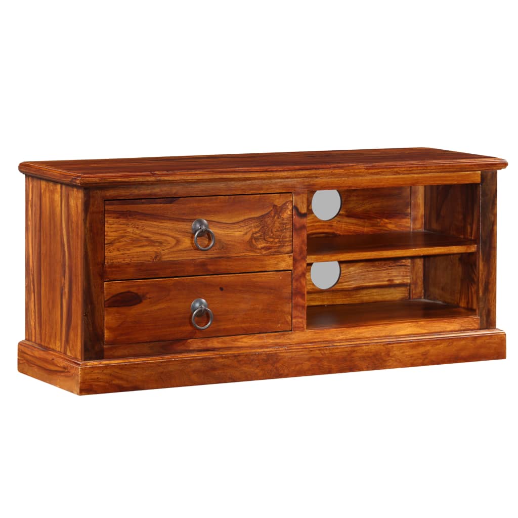 vidaXL Meuble TV Bois d'acacia massif 90x30x40 cm