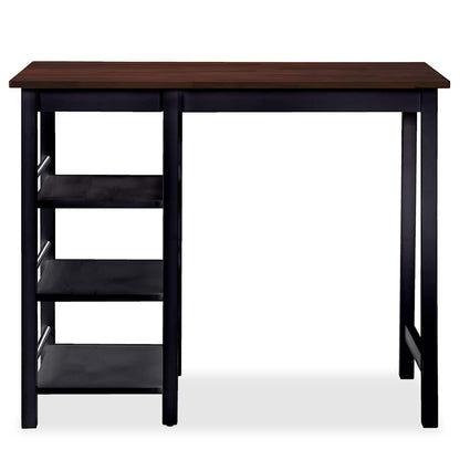 vidaXL Ensemble de bar 3 pièces MDF noir