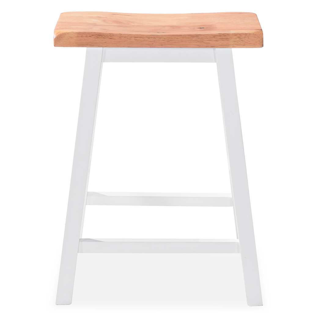 vidaXL Ensemble de bar 3 pièces MDF blanc