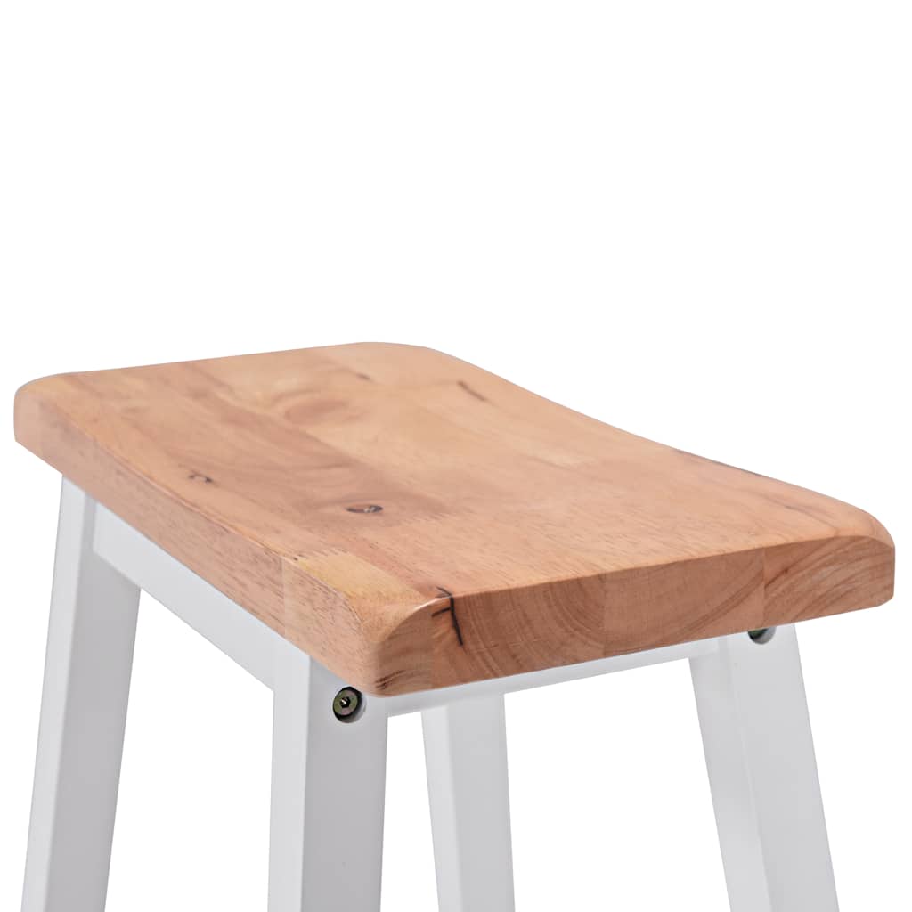 vidaXL Ensemble de bar 3 pièces MDF blanc