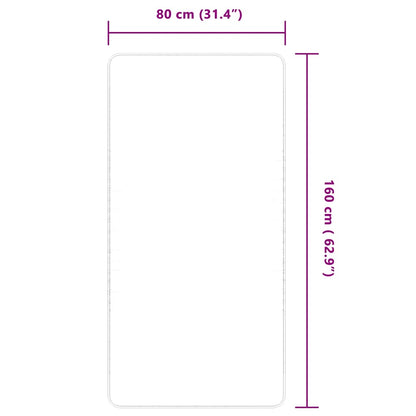 vidaXL Tapis en jute avec envers en latex 80x160 cm Naturel