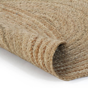 vidaXL Tapis en jute tressé 150 cm Rond