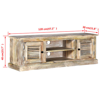 vidaXL Meuble TV en bois de manguier massif