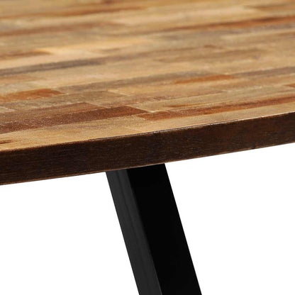 vidaXL Table basse en teck massif recyclé Ovale 120x60x30 cm