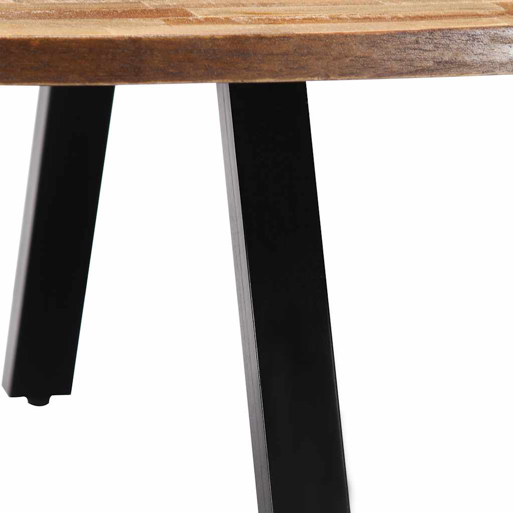 vidaXL Table basse en teck massif recyclé Ovale 120x60x30 cm