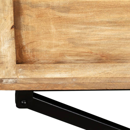 vidaXL Console en bois de manguier massif 130 x 40 x 80 cm